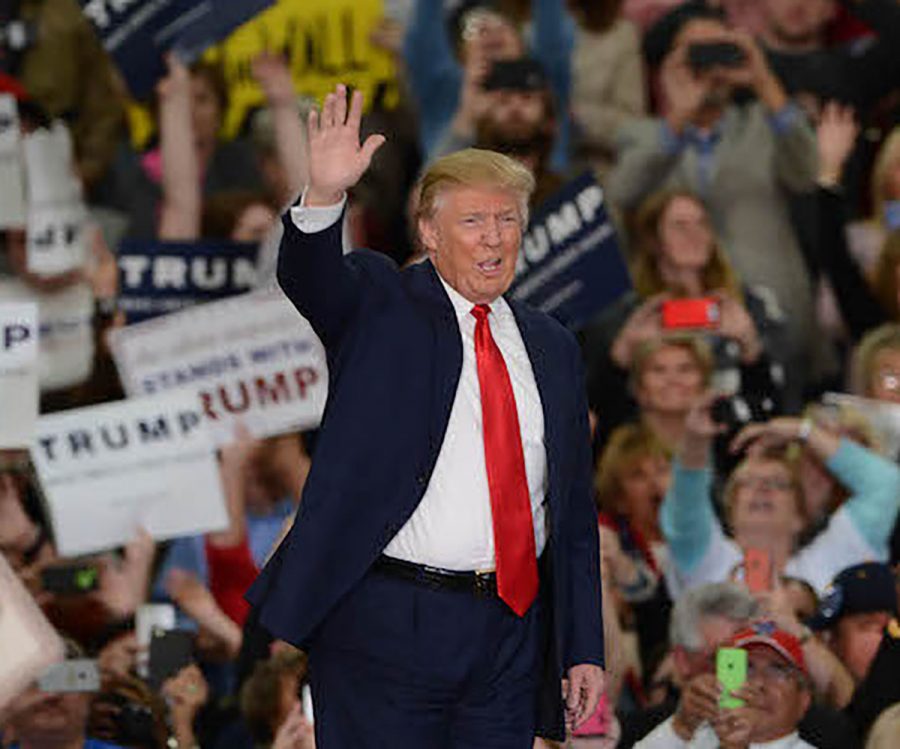 President Trump at one of his rallies. Credit: Whitehouse.gov