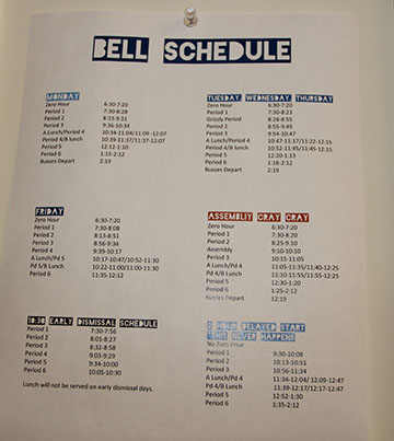 Bell Schedule Change, Coming to Schools Near You in 2019