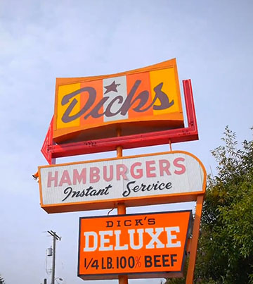 One of the local chains original signs.