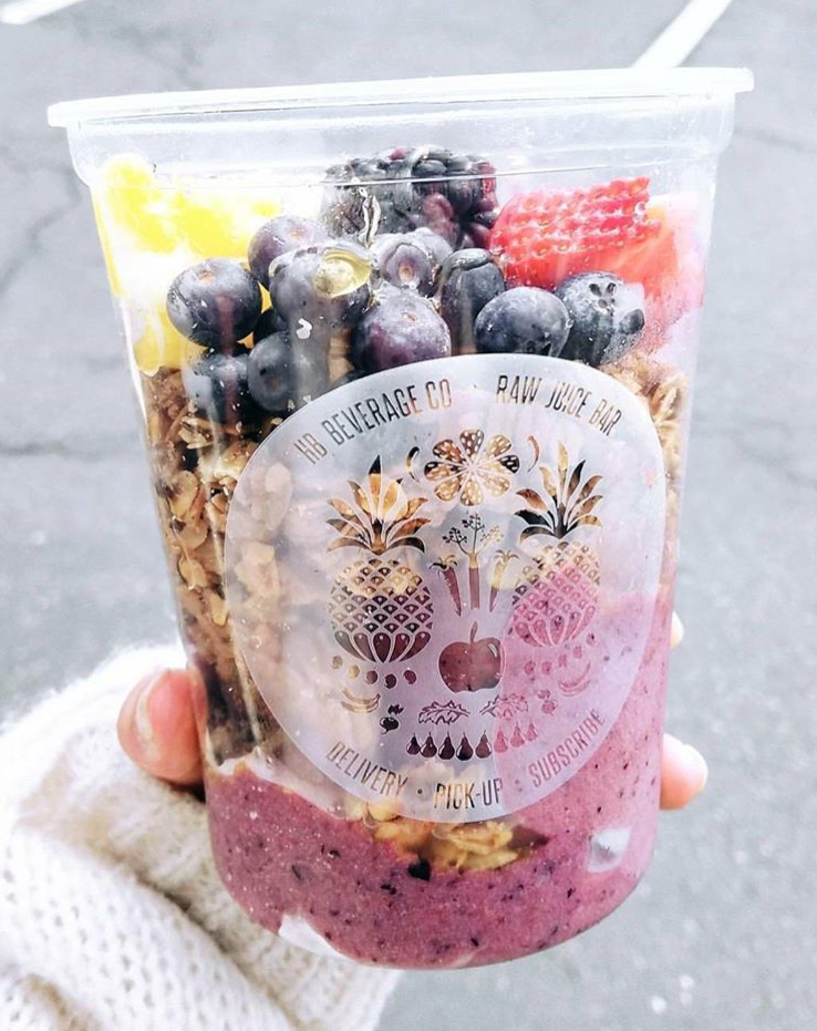 A Healthy Bonez smoothie bowl.