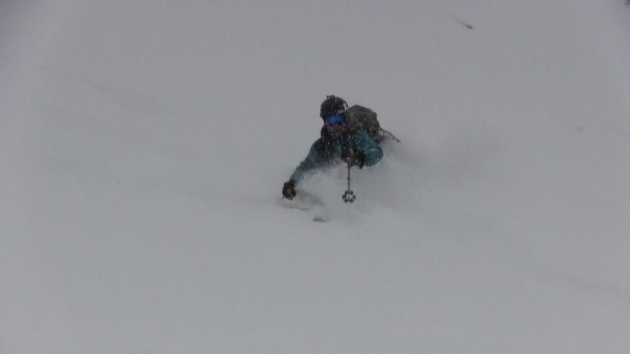 Alex Ropka during one of his first runs of the season.