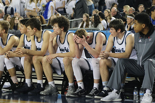 A picture of last years boys varsity basketball team.