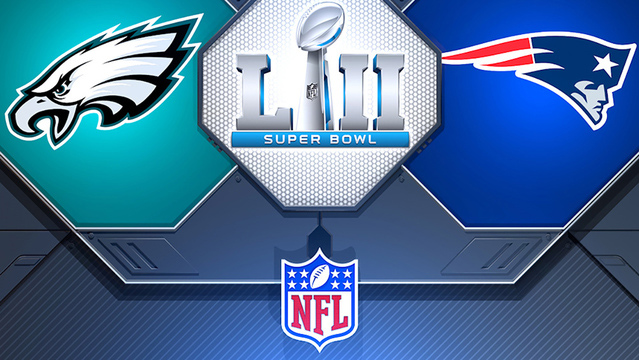 New England Patriots verses the Philadelphia Eagles.
Credit: superbowl.com