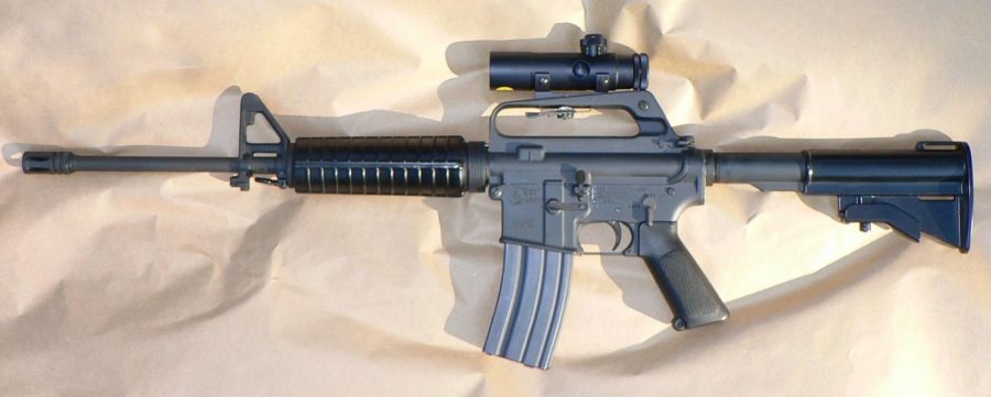 A Colt AR-15, semi-automatic rifle.
Credit: wikimedia.com