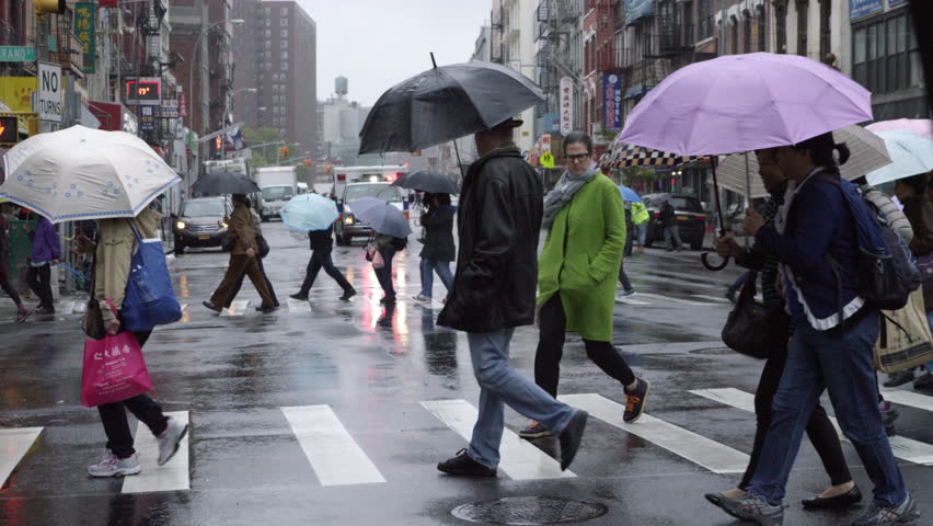 People walking in the rain.
Credit: shutterstock.com