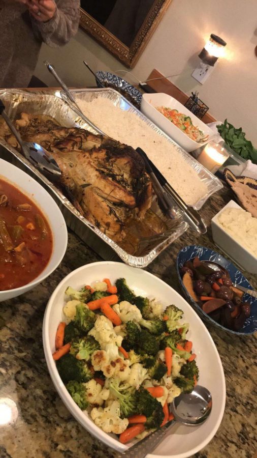 Malak Al-Muhanna's Thanksgiving dinner that she made with her family.
Credit: Malak Al-Muhanna