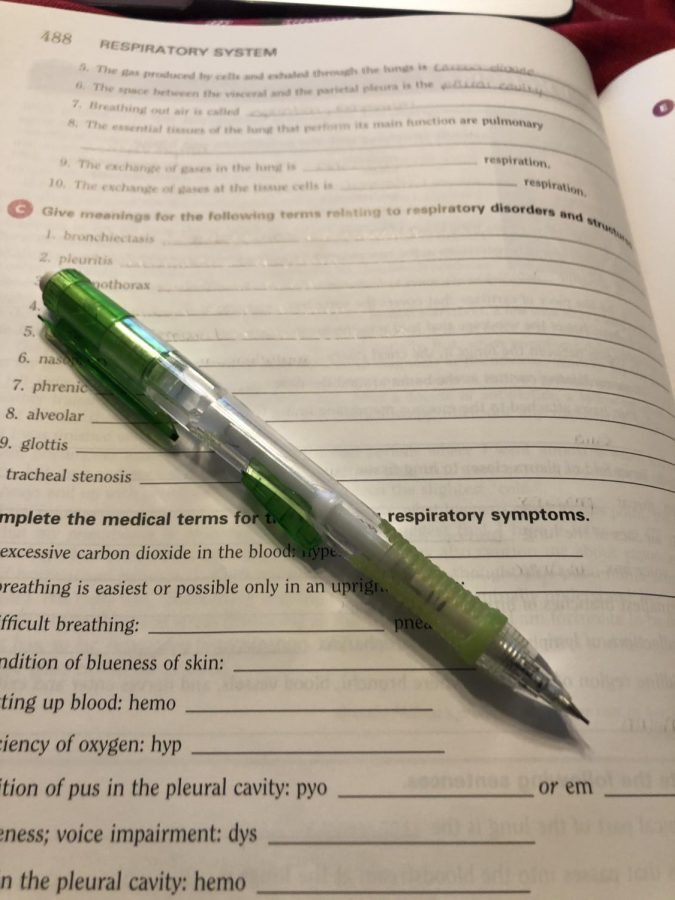 A booklet of study materials for finals.