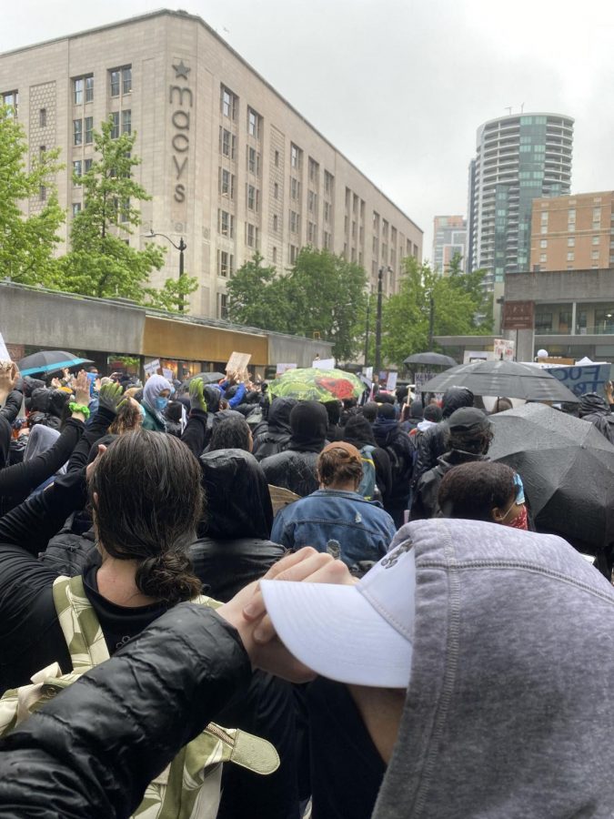 A Black Lives Matter protest held in Seattle.