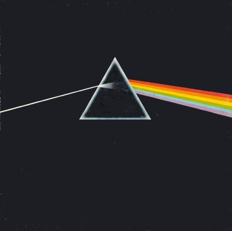The Dark Side of The Moon Album Cover, depicting light refracting through a prism
