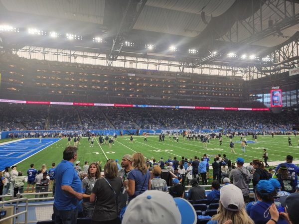 Detroits Ford Field, pictured here during a game between the Lions and Seahawks, will once again play host to a playoff game this weekend.