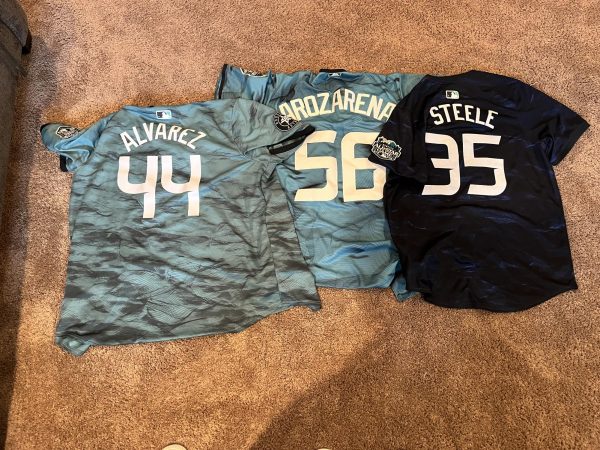 Rolled out at last years All-Star Game, the new Nike jersey (pictured here with Houstons Yordan Alvarez, Tampa Bays Randy Arozarena, and Chicagos Justin Steele) has sparked debate and backlash across baseball media.