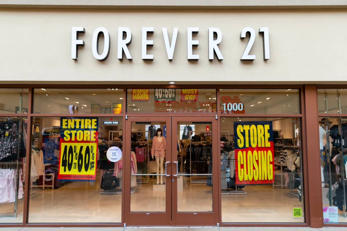 Forever 21 Shuts Down Starting May, 1 2025.