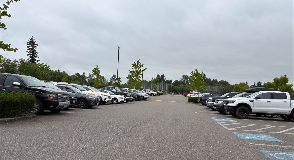 Sophomores parking at GP